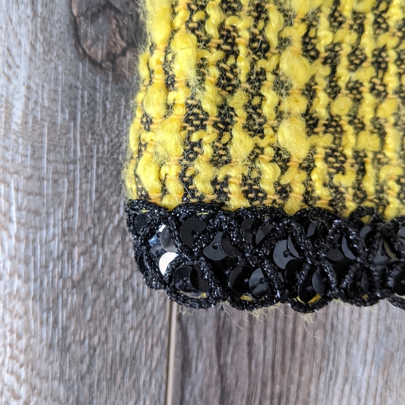 Alice + Olivia Sunshine Yellow Wool Mini Skirt - Picture 4 of 7